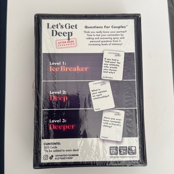 Let's Get Deep After Dark Expansion Card Game - Picture 2 of 3